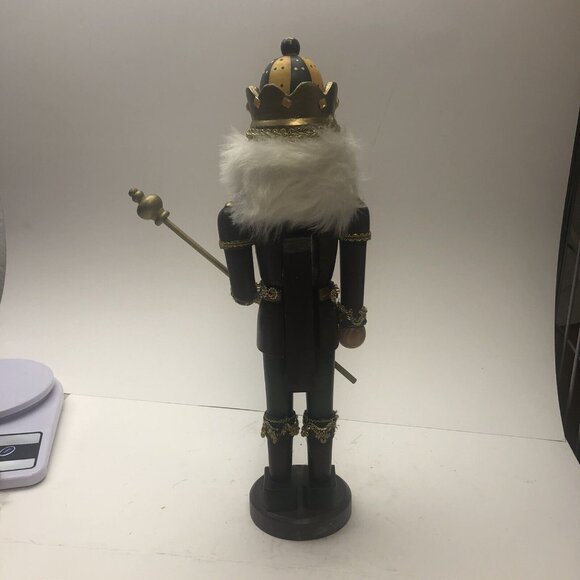 Wooden Traditional King Nutcracker 15" Holiday Decor Christmas - Picture 5 of 8
